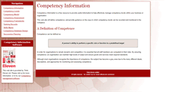 Desktop Screenshot of competencyinformation.co.uk